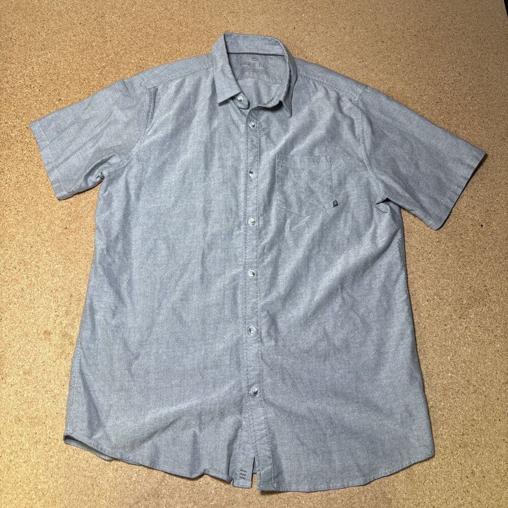 Free Fly Shirt Mens 2XL Gray Button Up Casual Dress Outdoor Lightweight F3